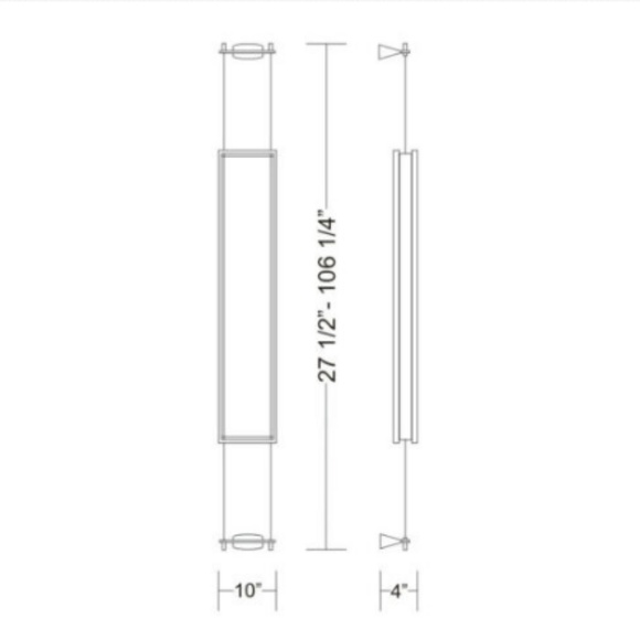 Zaneen Silver Wall Sconces, Brand New in box - Picture 3 of 3